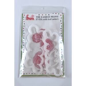 FMM Sugarcraft Easiest Peony Ever Cutter Set w Leaf Cutter Fondant Flower Tool